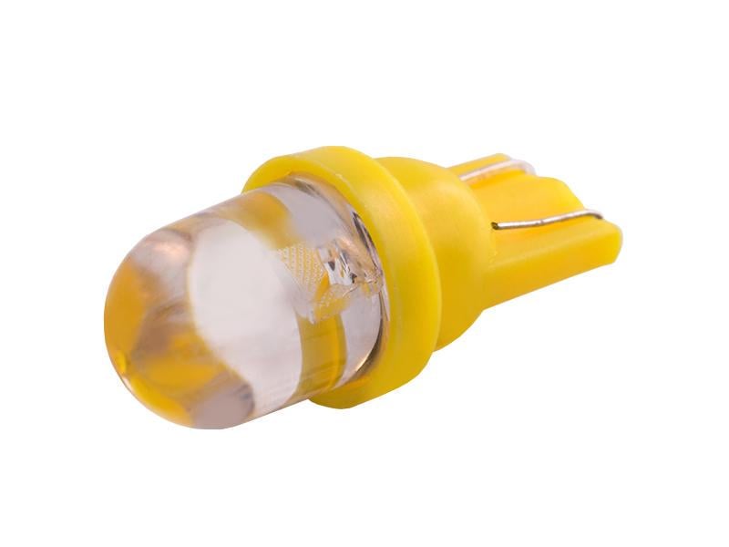 Автомобильная лампа светодиодная LEDUA T10-1pc круглый LED 24V Желтый (1493)