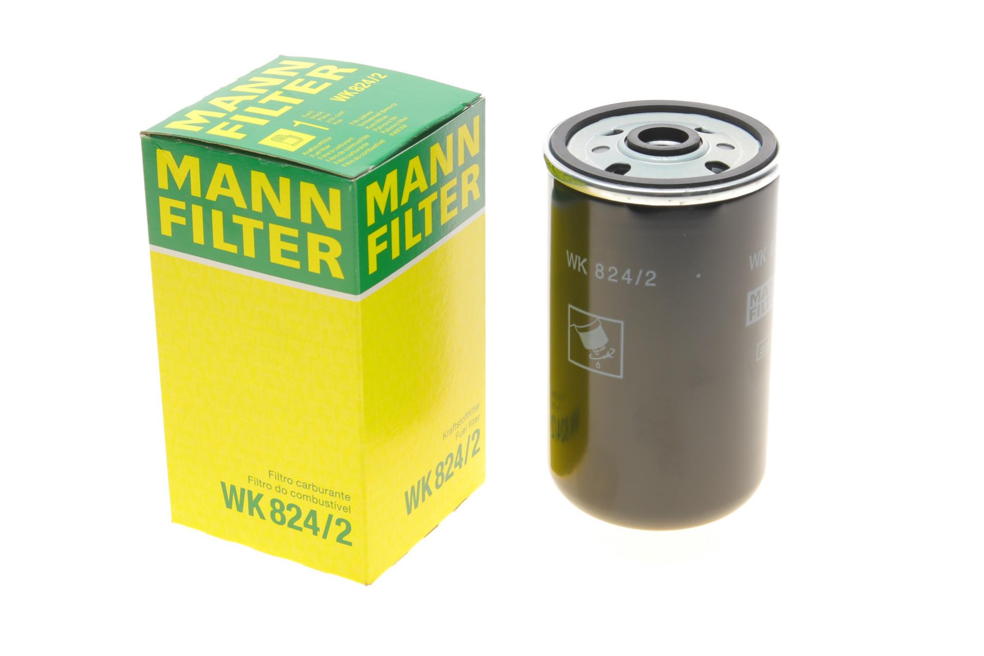 Фильтр топливный Mann-Filter для Hyundai Accent 1,5CRDI 02-06/Santa Fe 2,0/2,2CRDI 03,06-08,06 (WK 824/2)