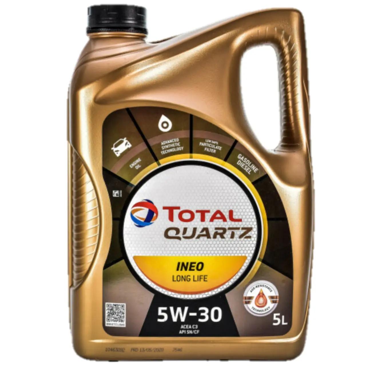 Моторное масло Total Quartz INEO LL 5W-30 5 л (213819)