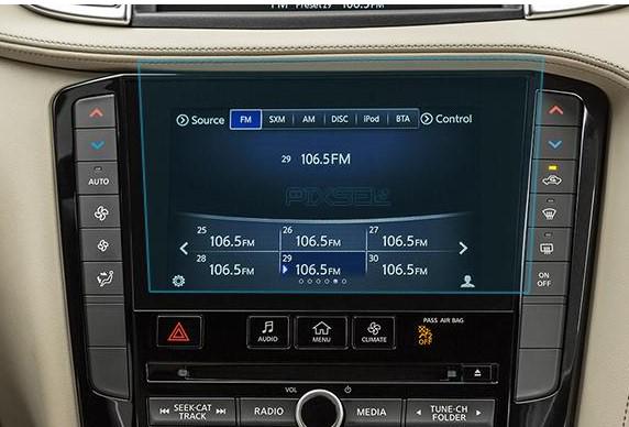 Скло захисне Pixsel гібридне глянець для нижнього монітора Infiniti QX50 9“ 2018