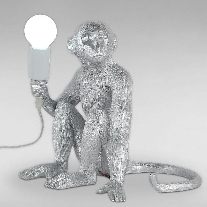 Настольная лампа декоративная LS-18082B Серебро