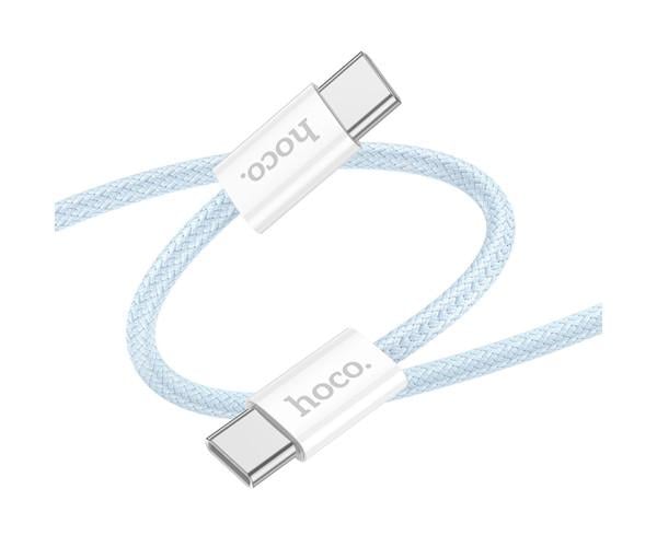 Кабель Data Hoco X104 Source Type-C to Type-C 60W 3A 1 м Blue