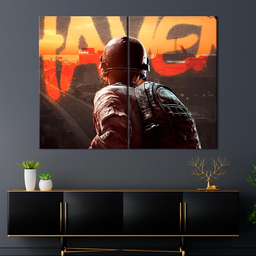 Настенний декор Знаменитая игра PUBG: Battlegrounds 71x51 см (A220-2)