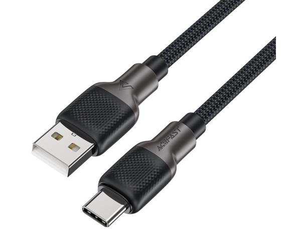 Кабель Data Acefast C10-04 USB-Type-C 3A 1,2 м Black (066974316283126)