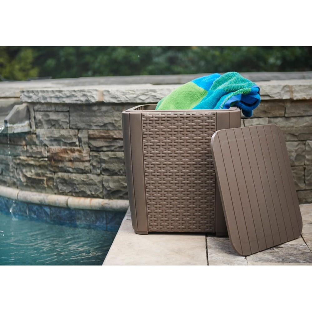 Стіл-ящик садовий Keter Luzon flat wicker Капучино (223931) - фото 2 Стіл-ящик садовий Keter Luzon flat wicker Капучино (223931) - фото 2