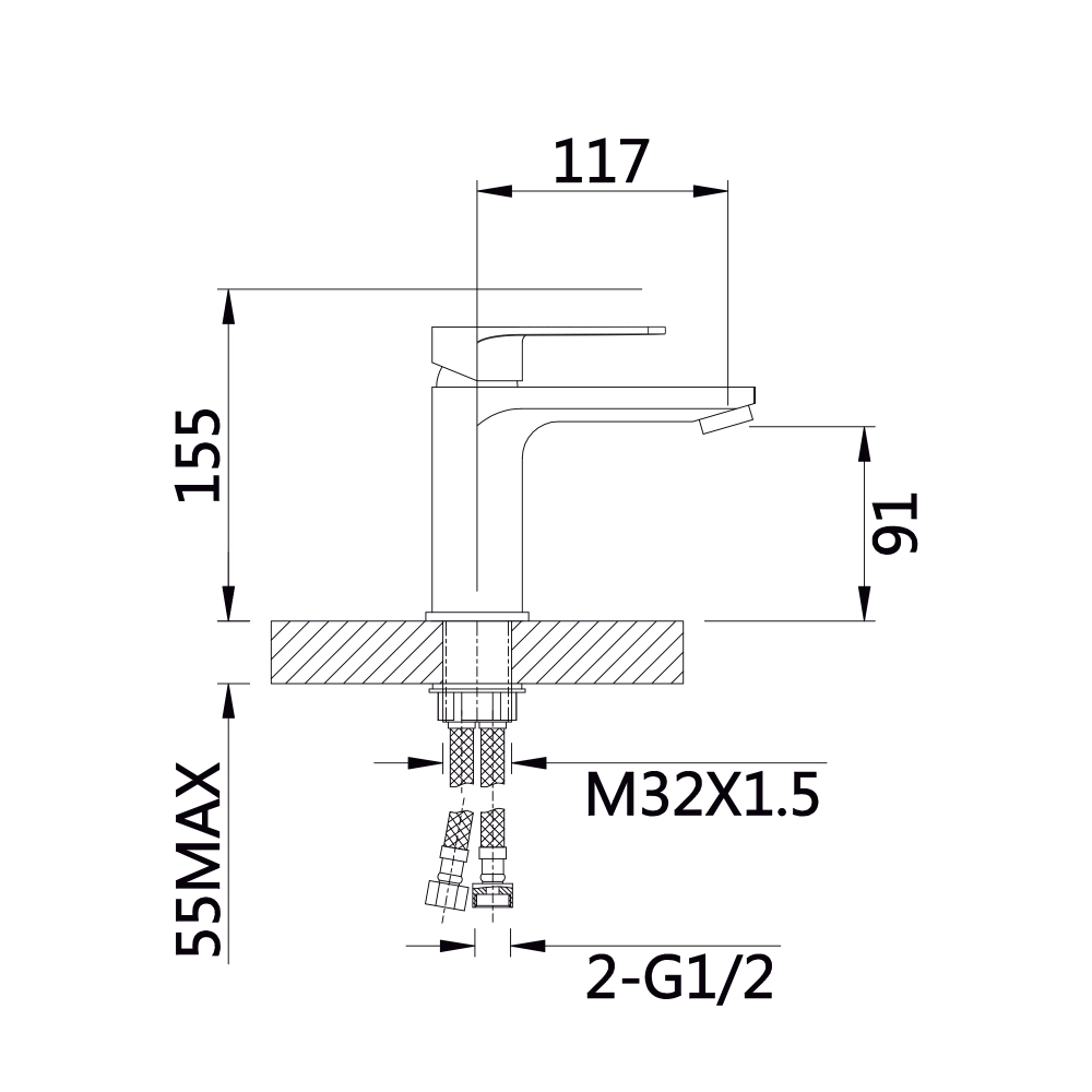 Змішувач для раковини Qtap Aries QTARI270CRM45557 Chrome (SD00051681) - фото 6