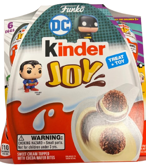 Набір шоколадних яєць Kinder Joy Funko DC Comics Heroes 6х20 г (2458665301)