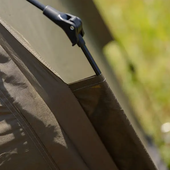 Палатка туристическая шестиугольная трехместная 240х210х130 см Зеленый (LU-020) - фото 9