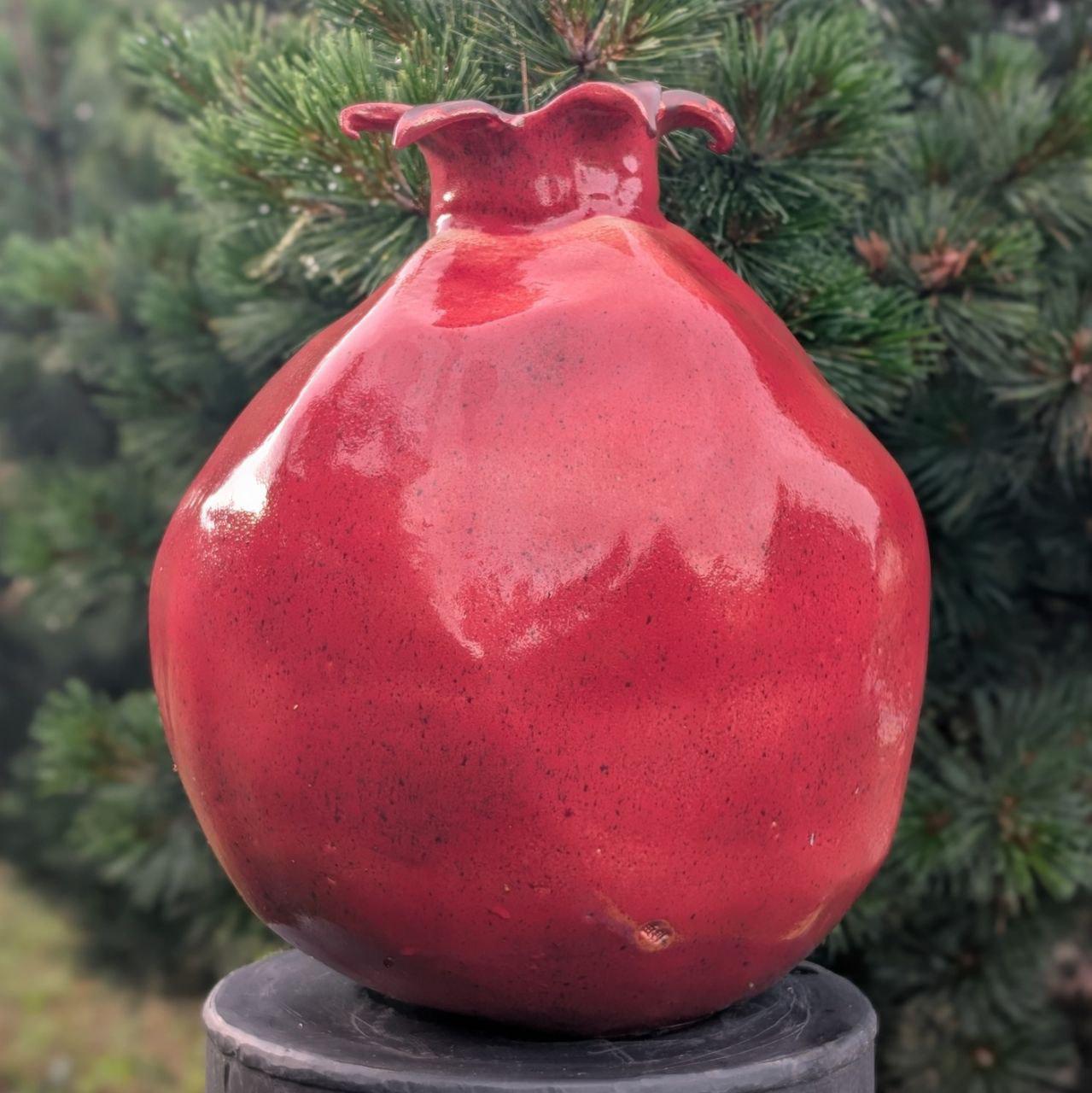 Керамічна ваза handmade Гранат 41 см (SKU103)