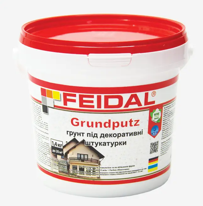 Грунтовка под декоративные штукатурки Feidal Grundputz 1,4 кг - фото 1 Грунтовка под декоративные штукатурки Feidal Grundputz 1,4 кг - фото 1
