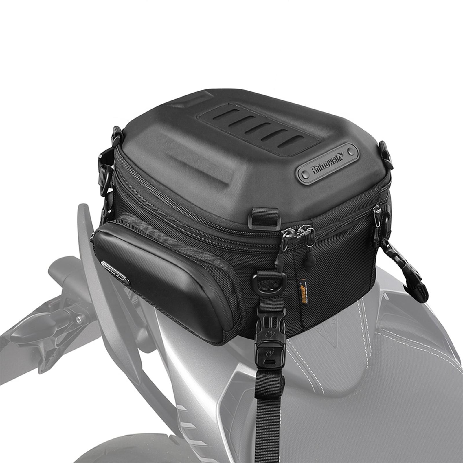 Мотосумка на заднее сиденье Rhinowalk MTR4001 твердый корпус EVA 12-18 л Черный (RWK-MTR4001-7387)