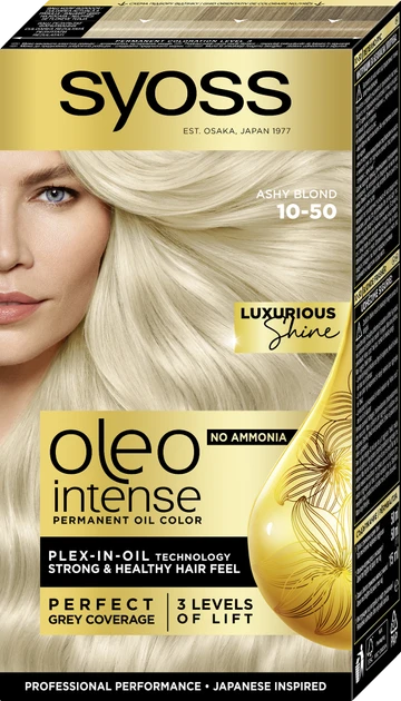 Краска для волос Syoss Oleo Intense 115 мл 10-50 Дымчатый блонд