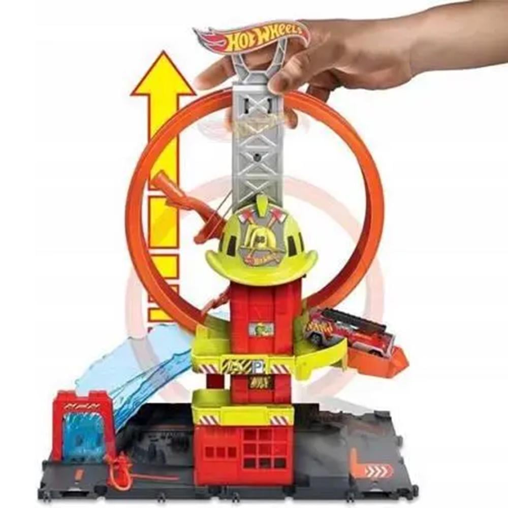 Трек Hot Wheels City Fire Station with Super Loop (HKX41) - фото 4