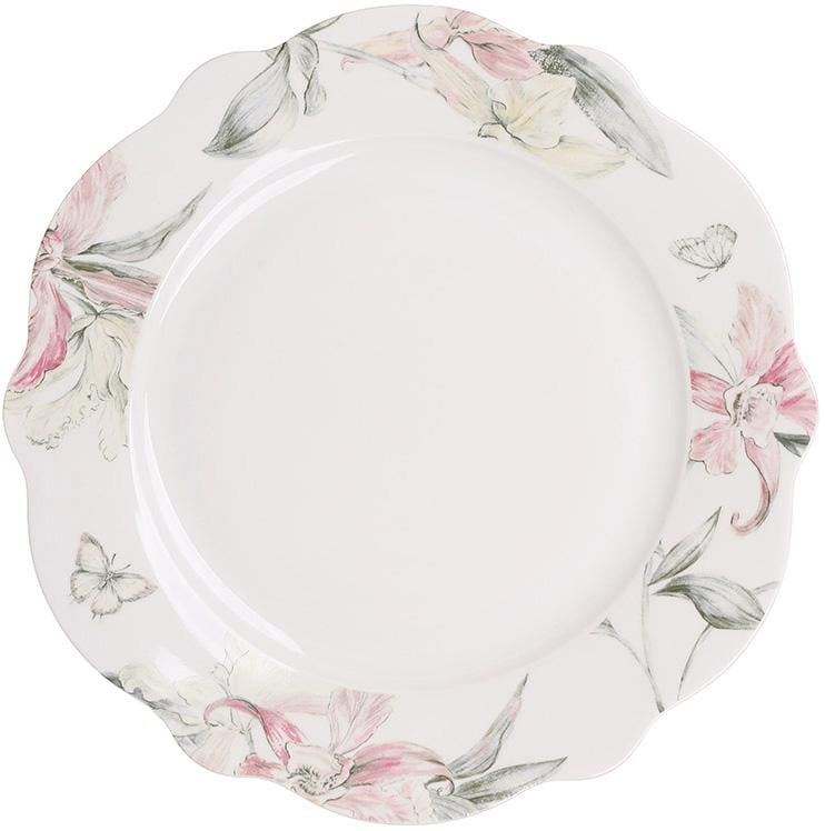 Тарелки фарфоровые Pink Orchid 27,5 см