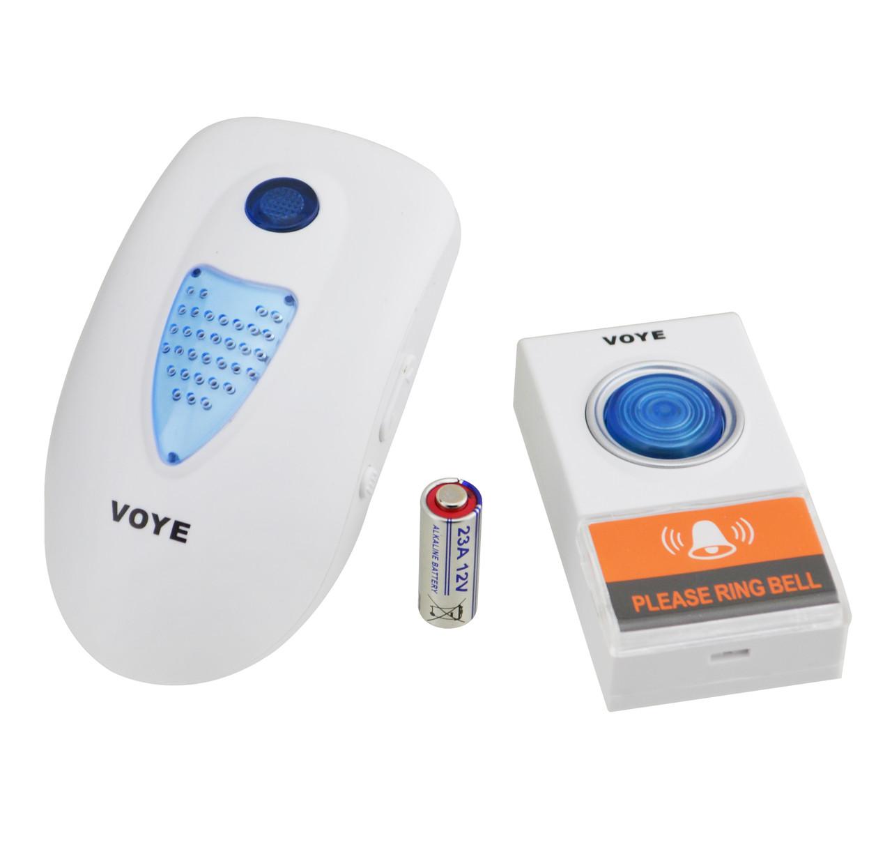 Дверной звонок Voye V003A беспроводной от сети 220 V White (3_04534)