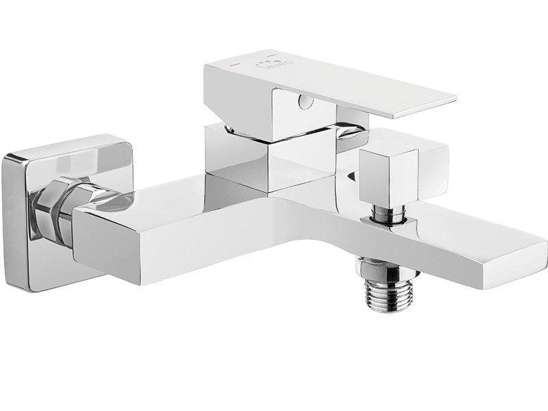 Смеситель Laveo KVADRATO для ванны без душевого набора Хром (BLQ_010D)
