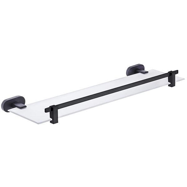 Полка для ванных комнат Zagreb Glass Shelf Black (952411.B)