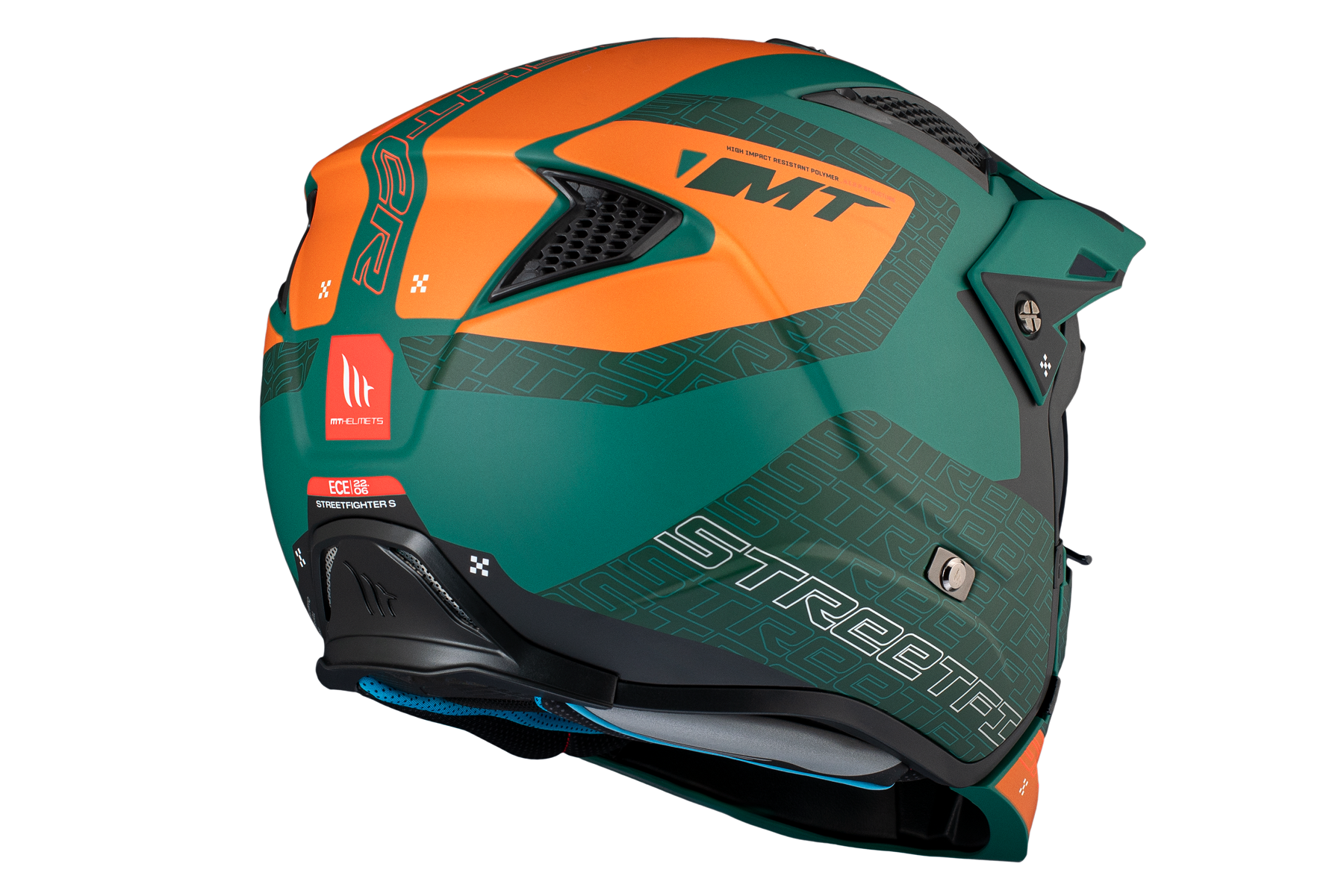 Мотошолом MT HELMETS Streetfighter SV S Totem C6 ECE2206 M Matt Green (26606) - фото 6