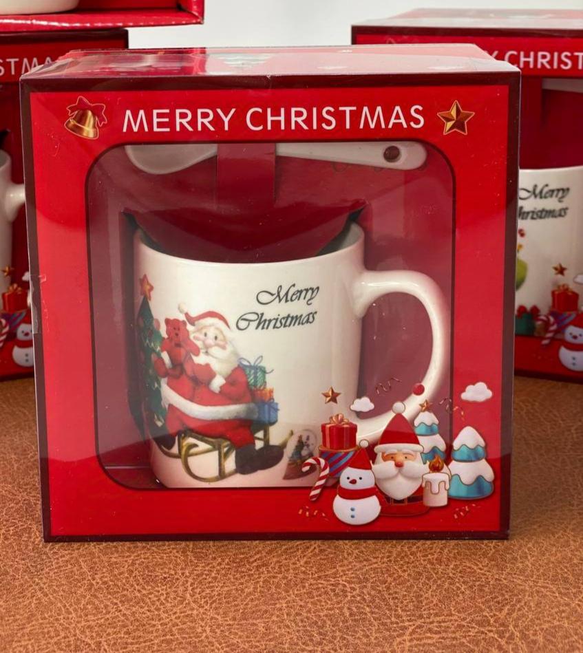 Кружка Olens Новогоднее ассорти 1 керамическая 200 мл Белый (8030-287-3)