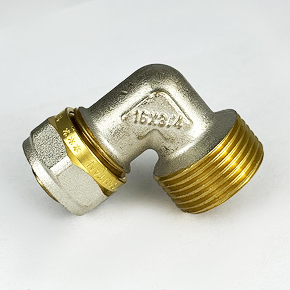 Кут із зовнішнім різьбленням з проточкою SANTAN 16х3/4" (43378) - фото 2 Кут із зовнішнім різьбленням з проточкою SANTAN 16х3/4" (43378) - фото 2