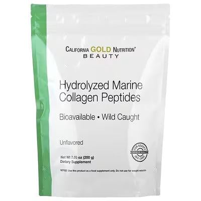 Пептиды морского коллагена California Gold Nutrition Marine Collagen Peptides без добавок 200 г (1427022487)