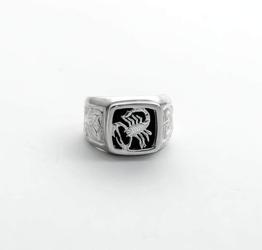 Печатка Maxi Silver 4376 SE Скорпион р. 19 (8437683)