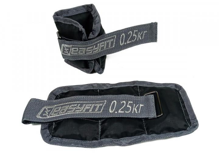 Утяжелители для ног и рук EasyFit 0,25 кг 2 шт. оксфорд наполнитель песок 2 шт. (EF-AWTS-025) Утяжелители для ног и рук EasyFit 0,25 кг 2 шт. оксфорд наполнитель песок 2 шт. (EF-AWTS-025)