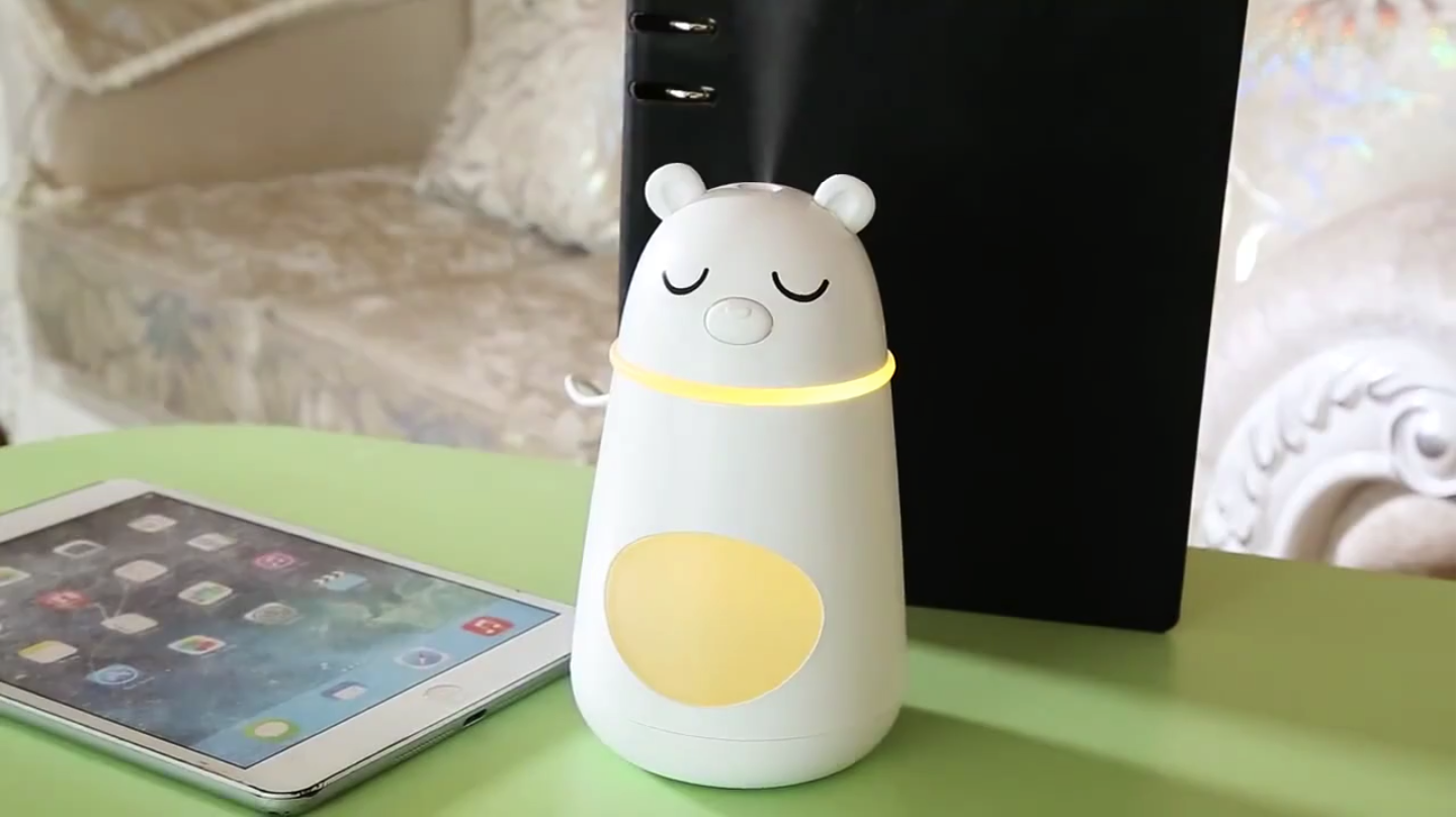 Зволожувач повітря Yoobao Bear Humidifier з вентилятором і LED ліхтариком Білий (742681) - фото 5