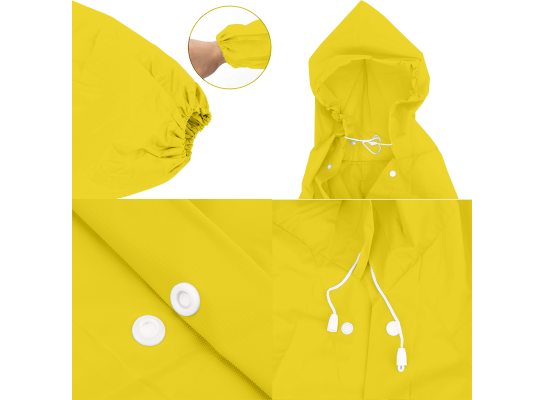 Плащ-дощовик з капюшоном Жовтий - фото 7 Плащ-дощовик з капюшоном Жовтий - фото 7