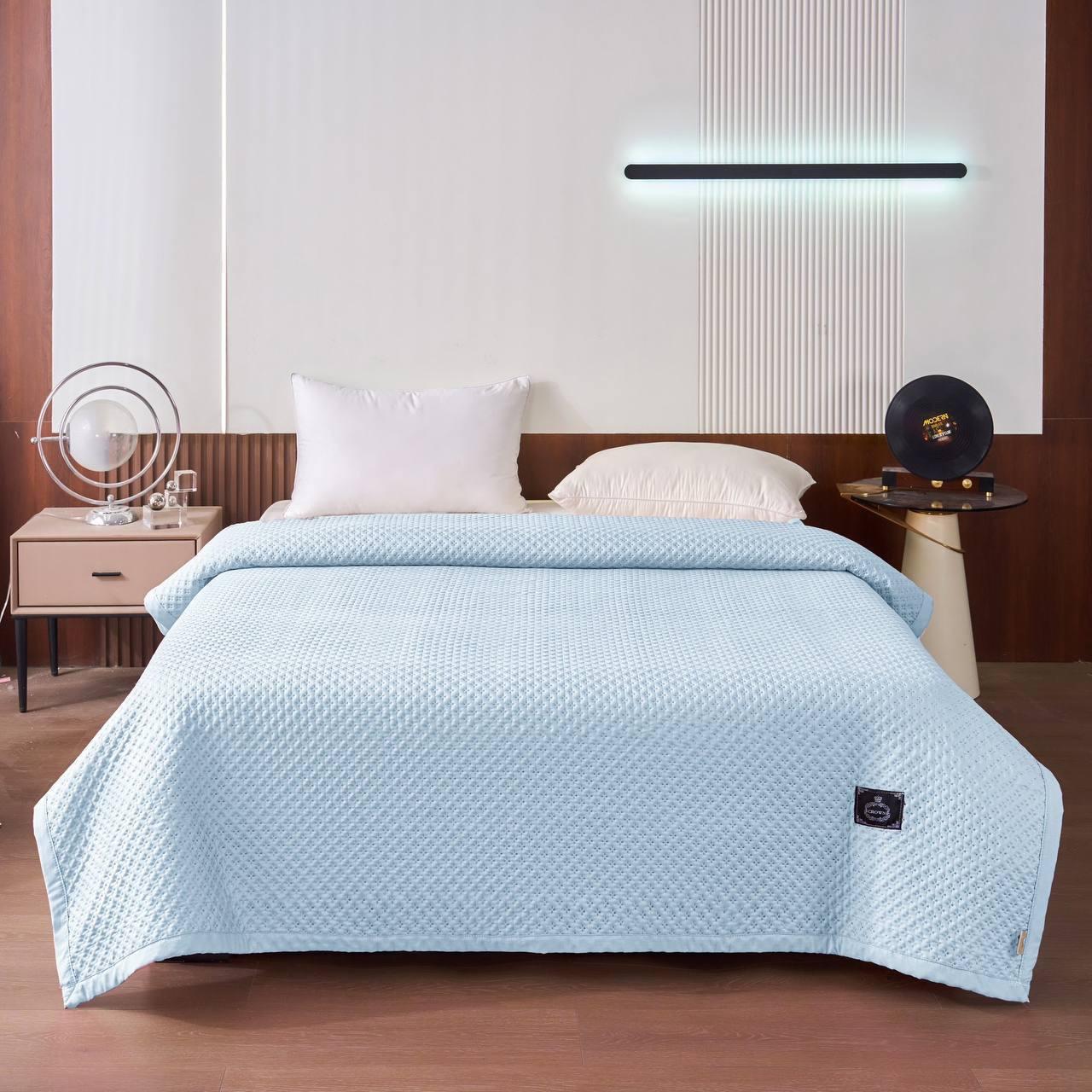 Плед из микрофибры 150х200 см Голубой (Д-3d-pled-001-22)