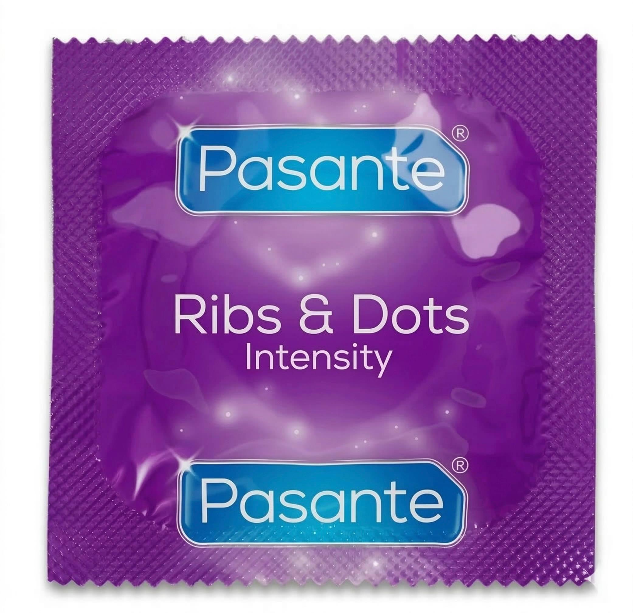 Презервативи Pasante Intensity ribs and dots з ребристі з точковою поверхнею 1 шт.