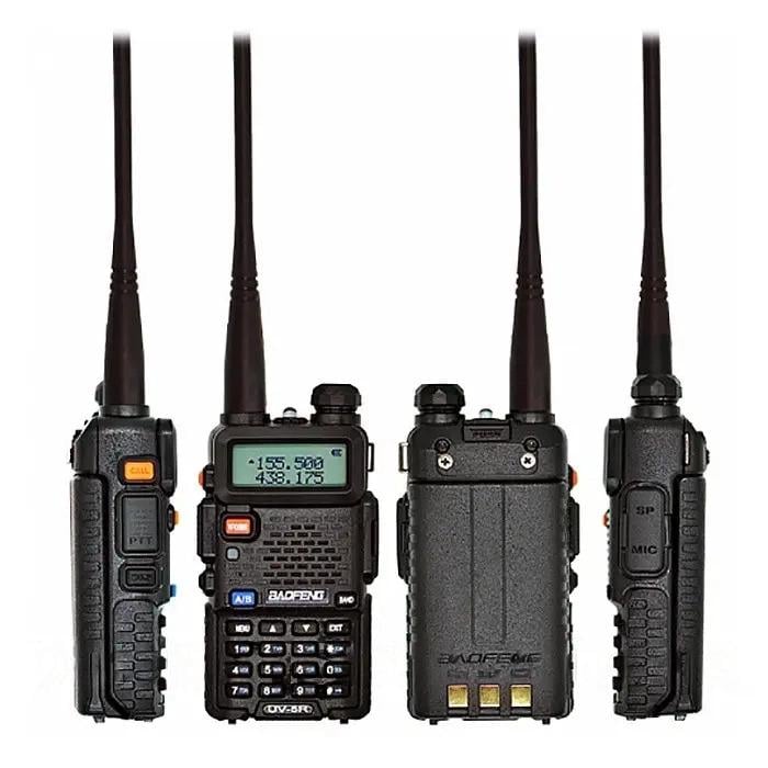 Рації Baofeng UV-5R з повною комплектацією до 8 км 2 шт. Чорний