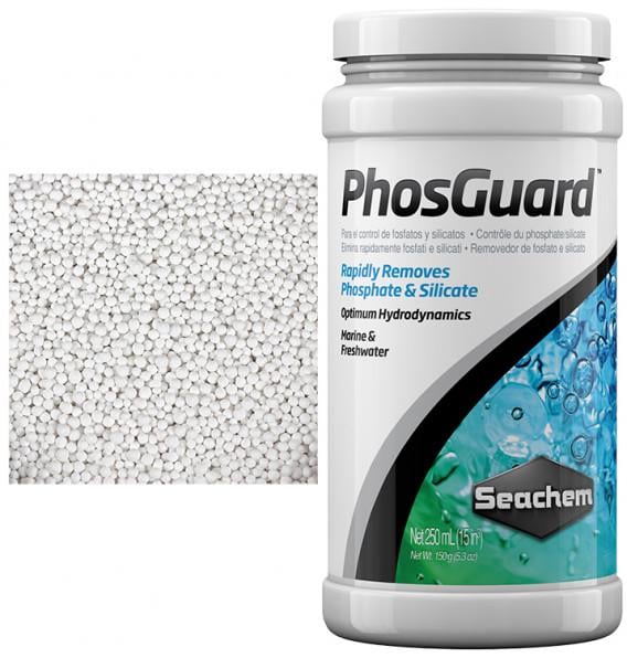 Сорбент на основе оксида алюминия Быстрый вывод фосфатов и силикатов из воды Seachem PhosGuard 250 мл (16876) - фото 2 Сорбент на основе оксида алюминия Быстрый вывод фосфатов и силикатов из воды Seachem PhosGuard 250 мл (16876) - фото 2