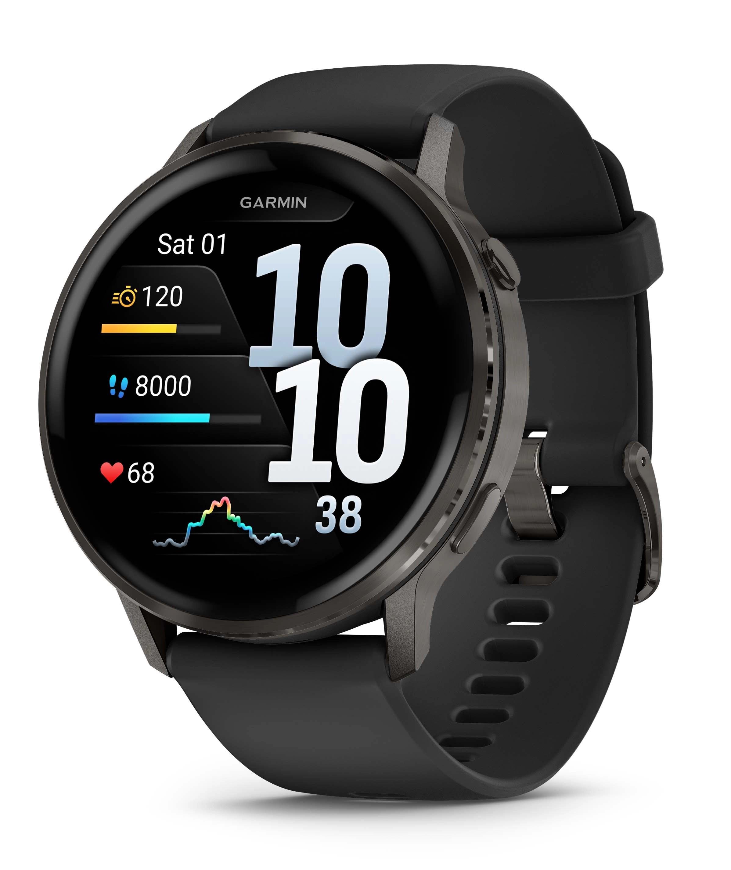 Смарт-годинник Garmin Venu 4 45 мм Slate with Black Silicone Band (010-03014-00) Смарт-годинник Garmin Venu 4 45 мм Slate with Black Silicone Band (010-03014-00)