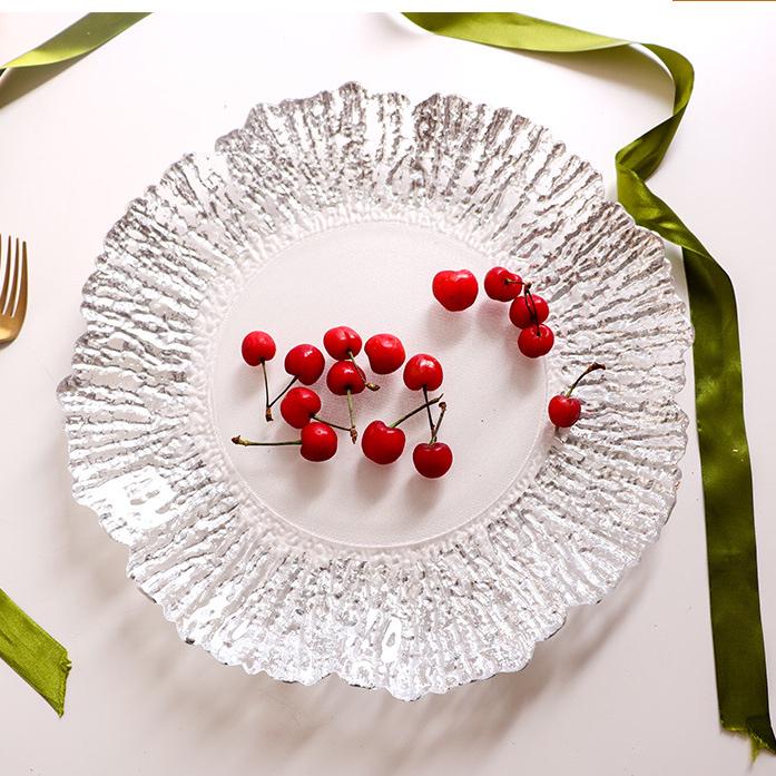 Блюдо кругле сонце 33 см Срібний (DL210213) - фото 2 Блюдо кругле сонце 33 см Срібний (DL210213) - фото 2