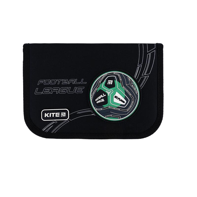Пенал KITE Football K24-622-6 на 1 відділення з 2 відворотами без наповнення (67016)