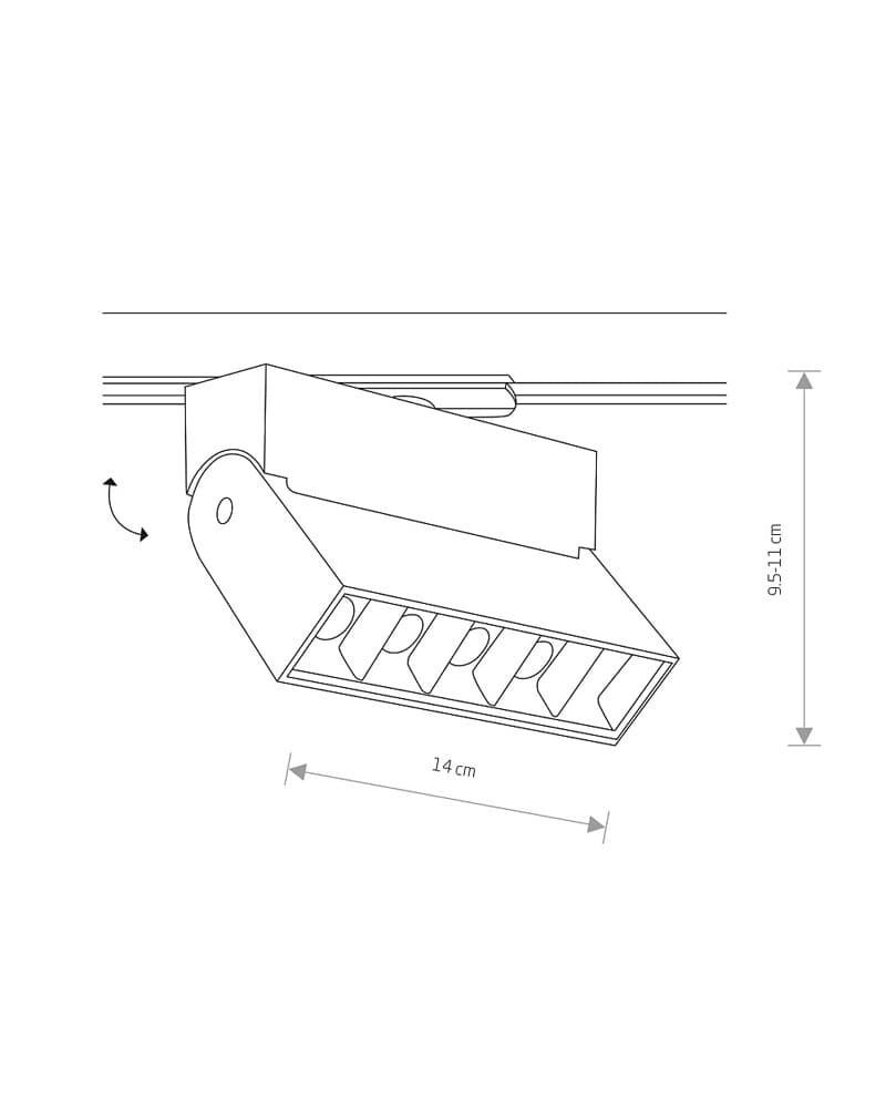 Светильник трековый Nowodvorski Profile Focus Led 9 W 440Lm 3000K Wh (7618) - фото 2