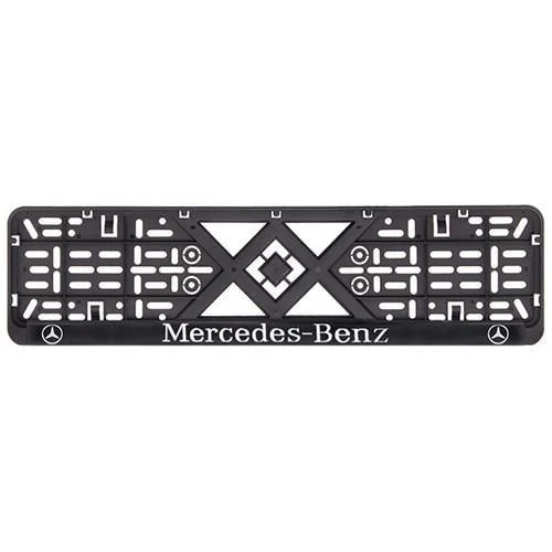 Рамка номера пластик SR с хромированной рельефной надписью MERCEDES