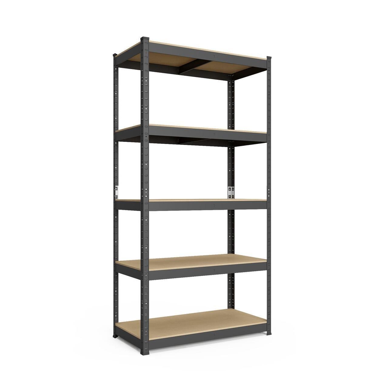 Стелаж Меткас Бюджет КМ МДФ фарбований металевий 150 кг/полицю 5 полиць 2000x1000x400 мм (2845361742)