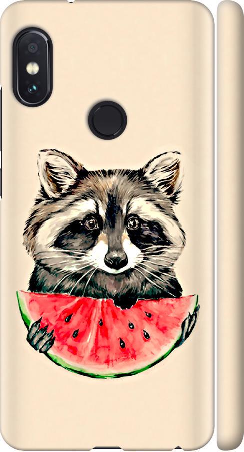 Чохол на Xiaomi Redmi Note 5 Єнотик з кавуном (4605m-1516-42517) Чохол на Xiaomi Redmi Note 5 Єнотик з кавуном (4605m-1516-42517)