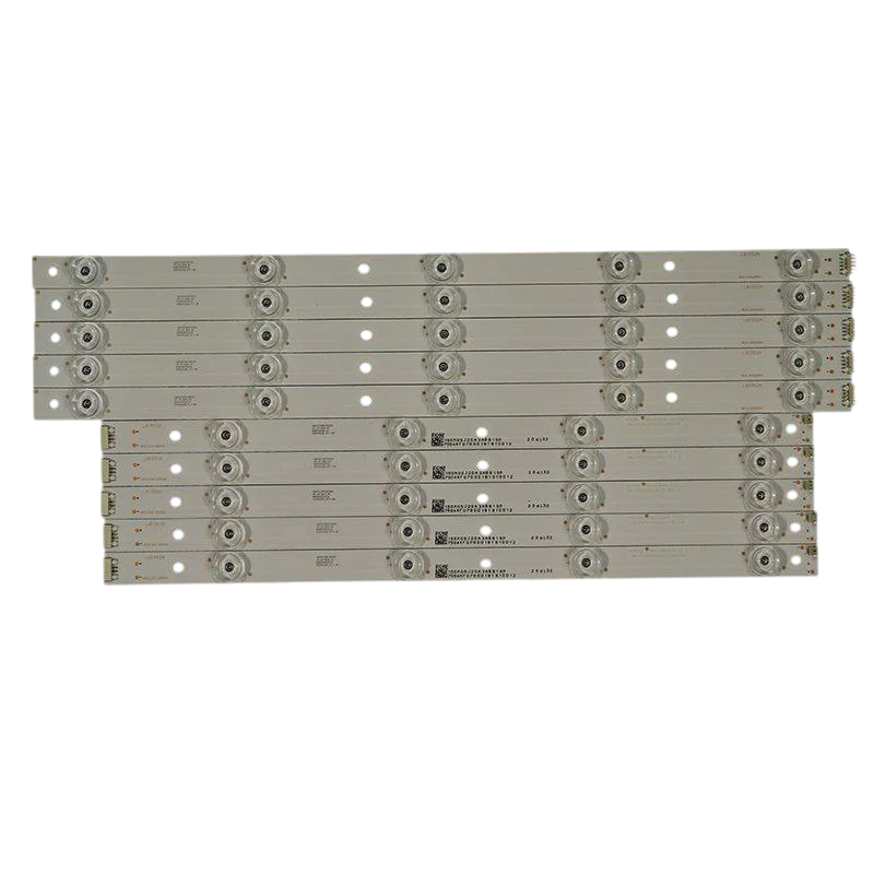 Комплект LED підсвітки для TV CRH-P4330300509672-REV1.1 B LC-43CUG8462KS 430EQY-SHM1 43" 10 шт. (ART-13553)