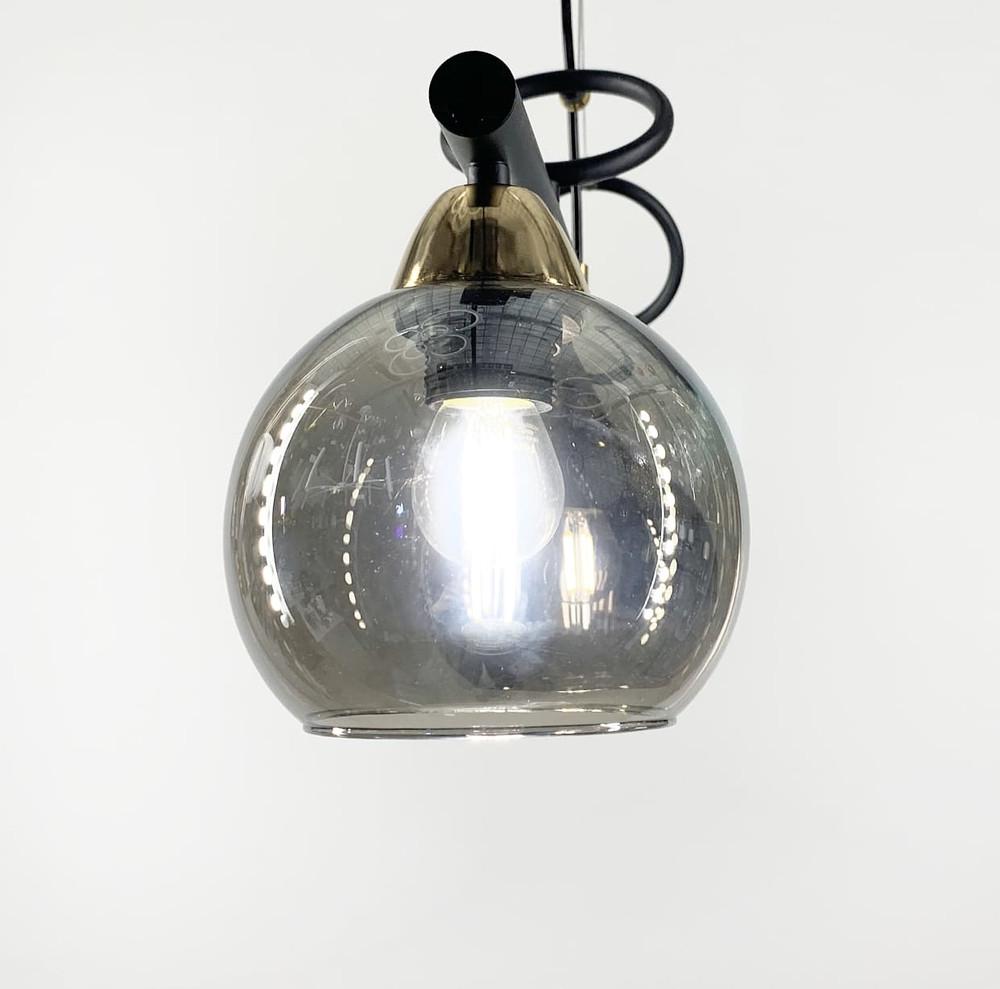 Светильник удлиненный на 4 графитовых плафона (YQ 307/4) - фото 1 Светильник удлиненный на 4 графитовых плафона (YQ 307/4) - фото 1