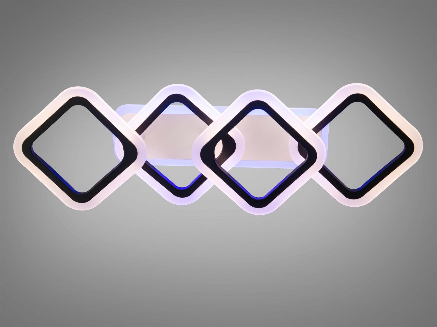 Люстра світлодіодна смарт світильник з пультом 60Вт Чорний (HA8160/2+2BK 3col dim) - фото 2 Люстра світлодіодна смарт світильник з пультом 60Вт Чорний (HA8160/2+2BK 3col dim) - фото 2