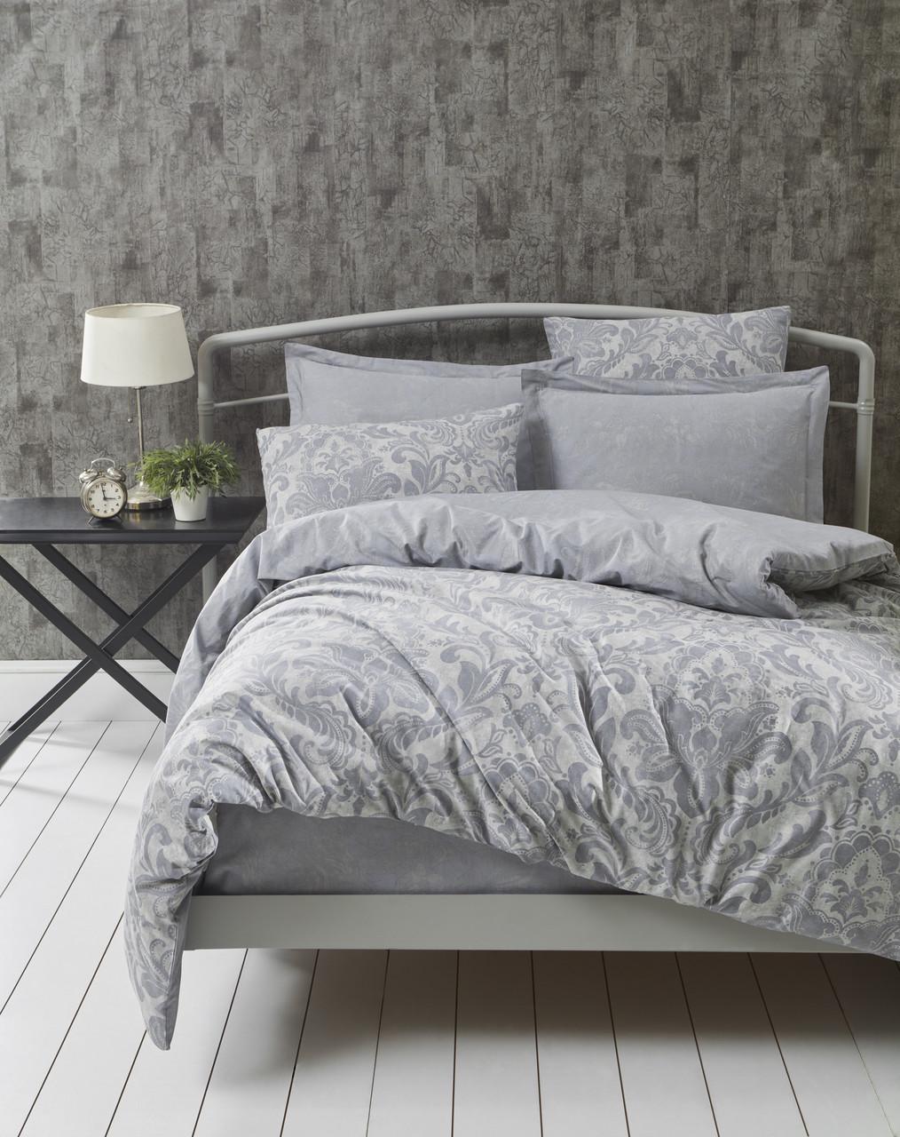 Комплект постельного белья Lotus Home Perfect Ranforce Crowna полуторный Серый (svt-2000022270717)