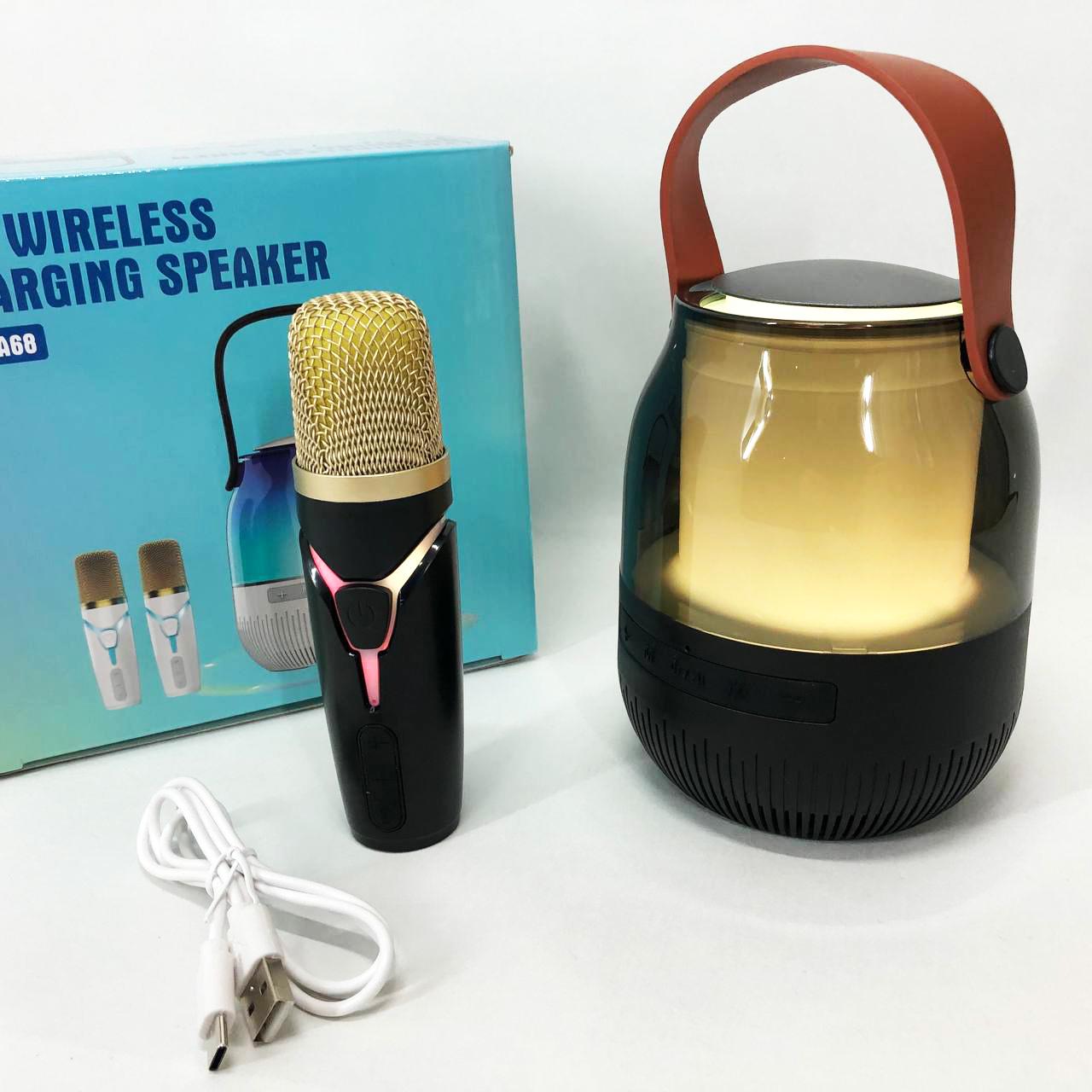 Портативна колонка XM-A68 з RGB підсвічуванням та мікрофоном - фото 11