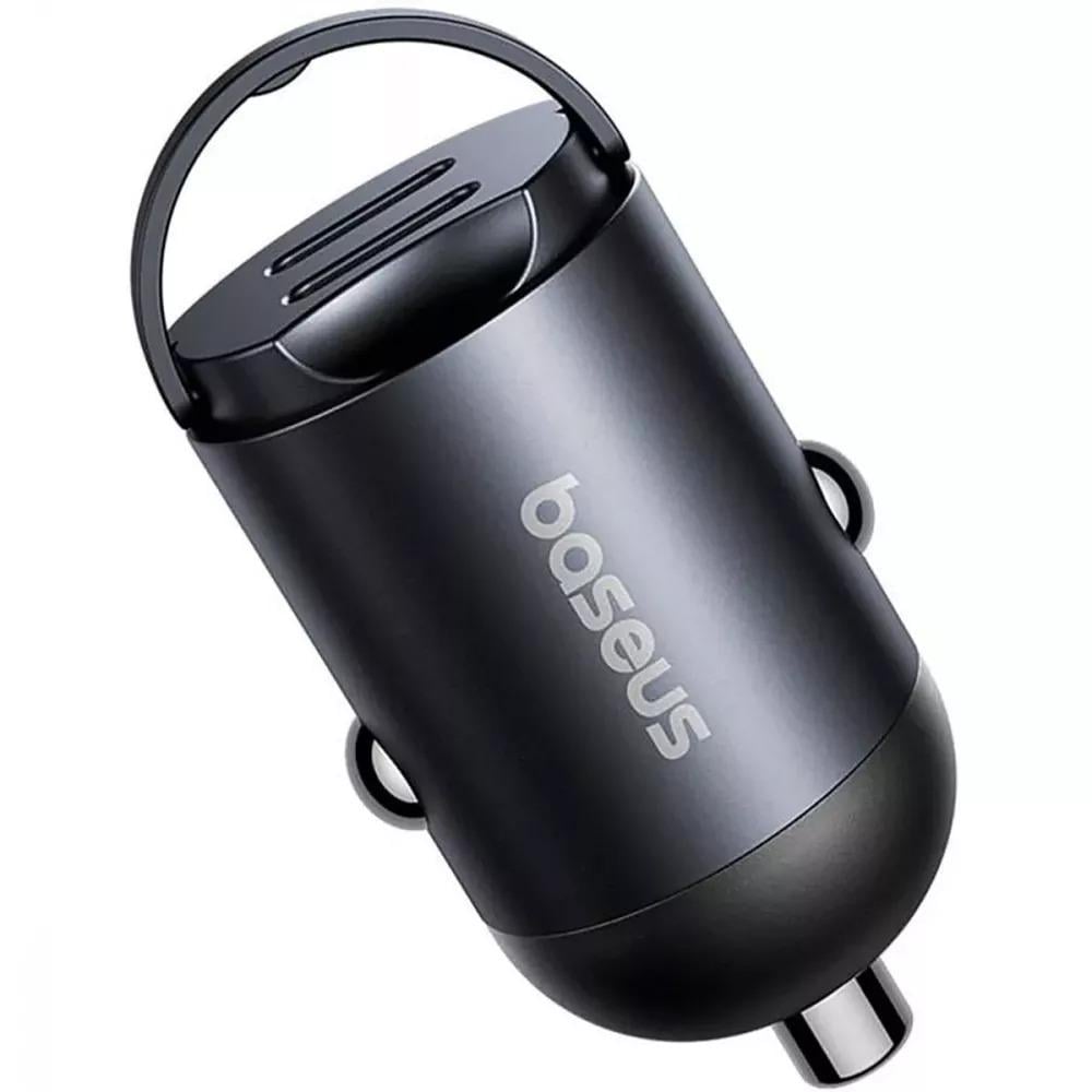 Автомобільний зарядний пристрій BASEUS Tiny Star Mini Car Charger 2xType-C 30W Black - фото 4 Автомобільний зарядний пристрій BASEUS Tiny Star Mini Car Charger 2xType-C 30W Black - фото 4