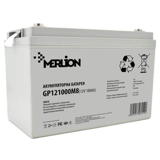 Батарея акумуляторна MERLION AGM GP121000M8 12V 100Ah