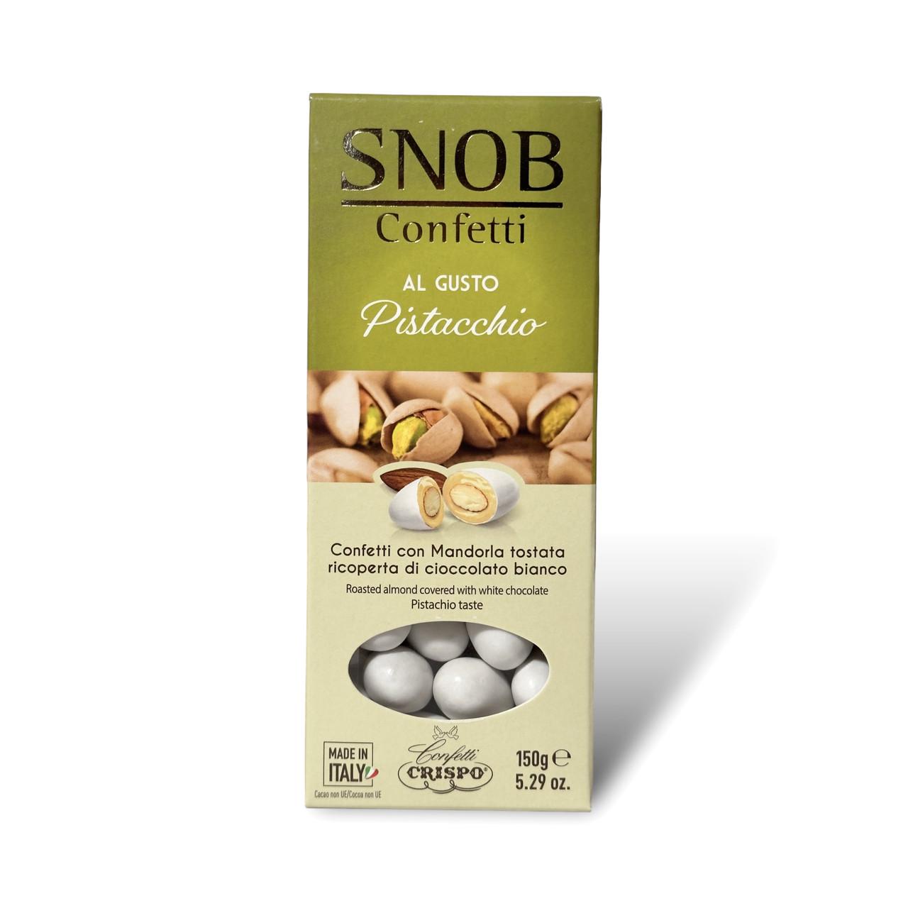 Драже с миндалем CRISPO со вкусом фисташки snob confetti pistacchio 150г