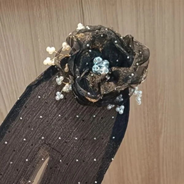 Заколка для волос с цветком с бусинами (AN00222) - фото 4 Заколка для волос с цветком с бусинами (AN00222) - фото 4