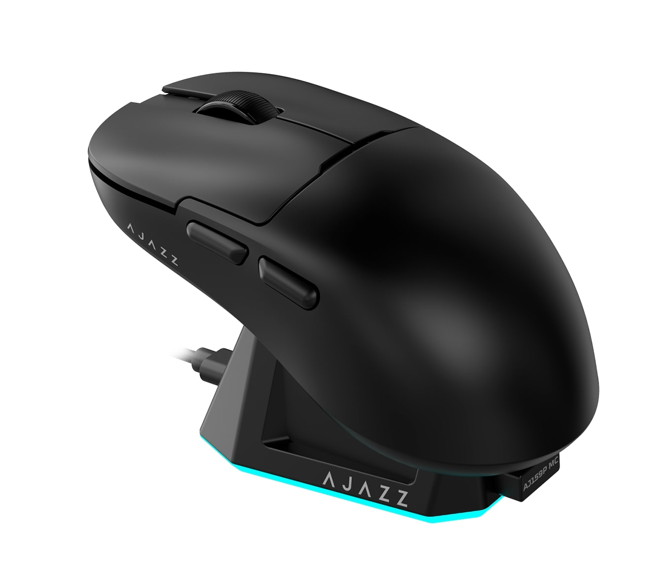 Компьютерная мышка беспроводная игровая Ajazz AJ159P MC Bluetooth/2,4 ГГц с магнитной станцией Black (AJ159P-MC-B)